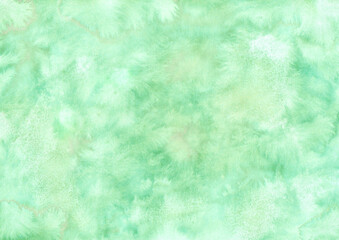 ふわふわとフェザーのような柔らかく軽い質感の壁紙　グリーン