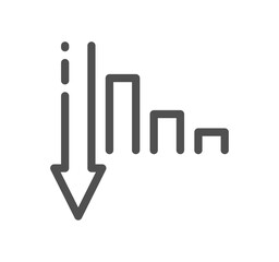Success and growth related icon outline and linear vector.