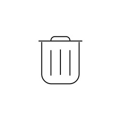 trash bin icon
