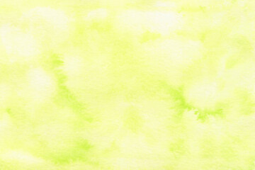 Fototapeta na wymiar Yellow green, watercolor, abstract background with gradient and blur for design and poster with place for text. Drawn by hand. Business card template.