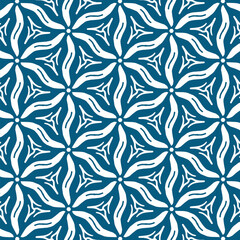 Blue modern abstract pattern for clothing, fabric, background, wallpaper, wrap, batik