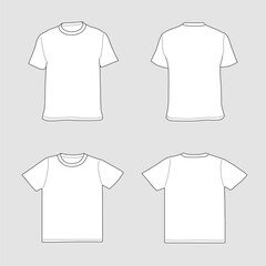 Naklejka premium Tシャツ テンプレートセット