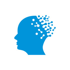 Artificial intelligence icon human ai
