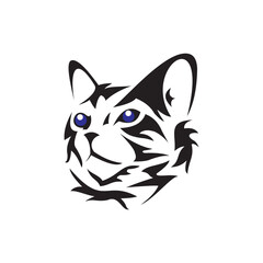 Fototapeta na wymiar Cat logo symbol