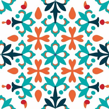 Bold and Beautiful Stylish Turkish Pattern. Generative AI © Creative_studio
