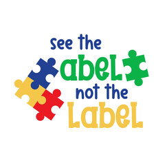 Autism hand written lettering Mental health quote. Modern typographic slogan. Vector illustration