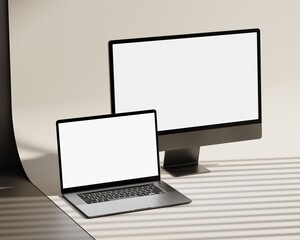 Responsive Web Design and website Mockup, Devices Mock up, Smartphone desktop tablet laptop template Mockup