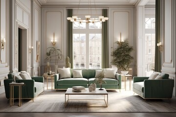 Luxurious Contemporary Living Room Boasting Elegant Design and Modern Comfort for a Relaxing Retreat....