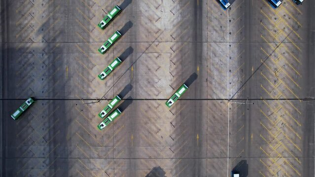 Buses On The Garage Aerial
