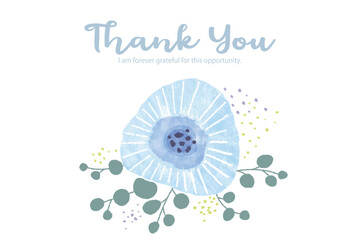 Vector illustration of bright pastel flowers. Greeting card on white background.