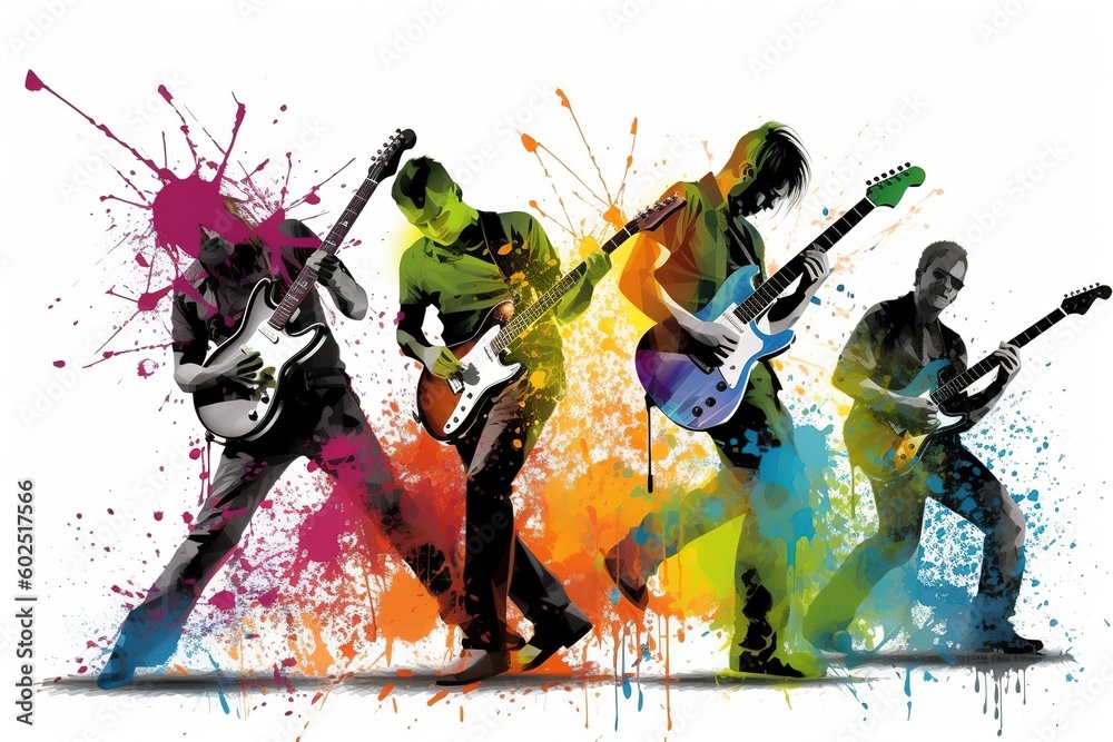 Poster clubbing party isolated on white background. generated by ai