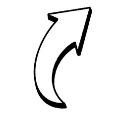 Grunge arrow vector. Grunge arrow brush. Grunge arrow paint.