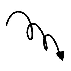 Grunge arrow vector. Grunge arrow brush. Grunge arrow paint.