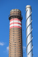 Smoke stacks of the power station