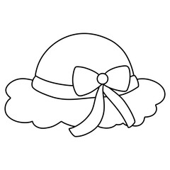 beach hat, Sun Cream, summer element on beach, Summer illustration