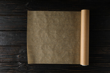 Concept of accessories for cooking and baking - baking paper