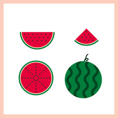 A set of watermelon