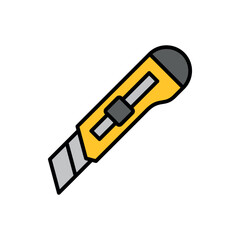 Simple Trendy Cutter Icon Vector Template