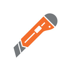 Simple Trendy Cutter Icon Vector Template