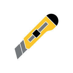 Simple Trendy Cutter Icon Vector Template