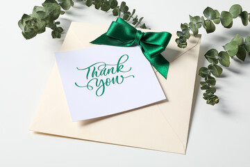 Words of gratitude, gratitude concept, text Thank you