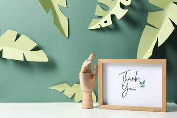 Words of gratitude, gratitude concept, text Thank you