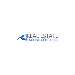 Real Estate Template Logo Design isolated on white background