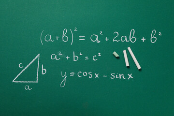 Obraz premium Concept of school and education with blackboard