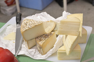 Plato con queso fresco de Cabra