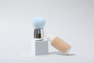 Concept of cosmetic and make up - foundation