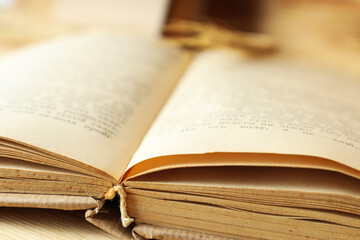 Fototapeta premium Reading, various literature - books, concept of acquisition of knowledge