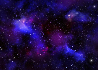 A space of the galaxy ,atmosphere with stars at dark background	
