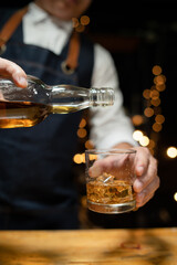 Businessmen in suits drinking  Celebrate whiskey