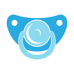 Pacifier milk bottle icon design