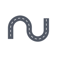 Street and road asphalt path