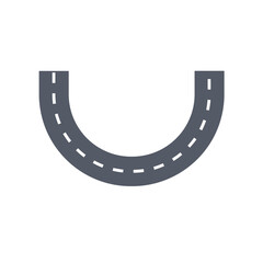 Street and road asphalt path