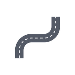 Street and road asphalt path