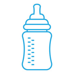 Pacifier milk bottle icon design