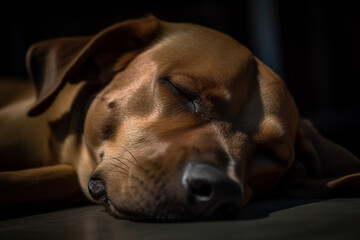 Obraz premium sleepy dog