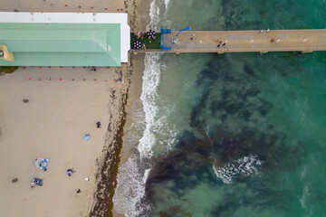 A view of the pier from above