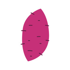 Roasted sweet potato. Roasted sweet potato logo design. Japanese Sweet potato.