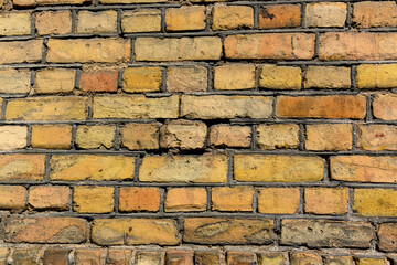 sunlight on the wall of an old brick as a background 3