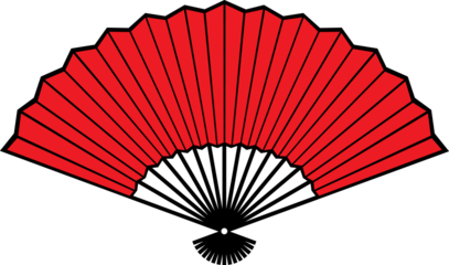 Oriental fan PNG illustration