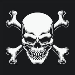 skull with crossing bone logo
