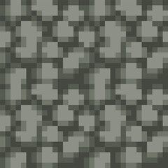 Ground or stone texture tile seamless pattern, for pixel art style game, isolated vector 8-bit illustration.