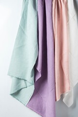 linen fabric in different colors