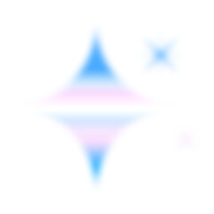 Blue Pink Gradient Sparkle