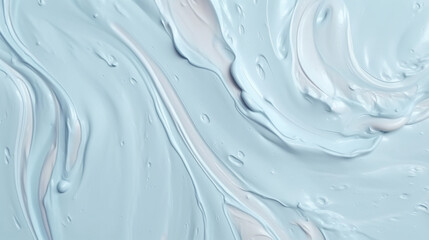 Blue ice cream texture in pastel colors