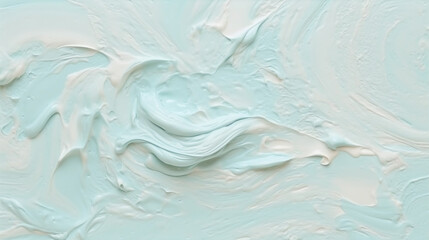 Blue ice cream texture in pastel colors