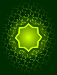 Eight point star geometry background design